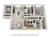 Three Bedroom One Bath Floor Plan